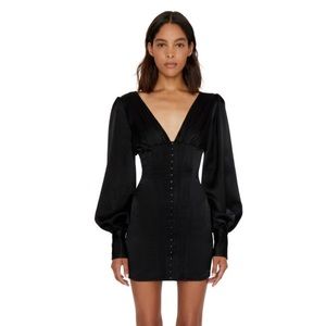 Danielle Guizio LONG SLEEVE CORSET DRESS XS